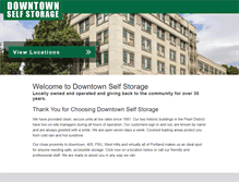 Tablet Screenshot of downtownselfstorage.com