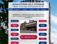 Tablet Screenshot of downtownselfstorage.net
